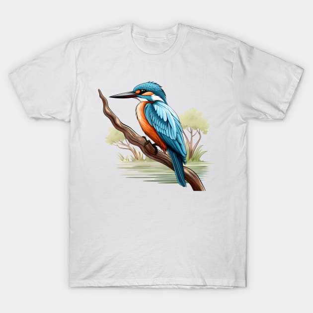 Kingfisher T-Shirt by zooleisurelife